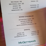 Mcgettigan’s Ajman Cardápio