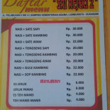 Sate Tongseng Sri Rejeki Cardápio