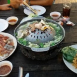 ร้านบ้านริมเขื่อน ตลาดน้ำอัมพวา Bebida