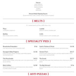 Specific Gravity Pizzeria Beer Joint Cardápio
