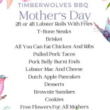 Timberwolves Bbq Cardápio