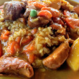 ā Juān Kā Lī Fàn Yā Ròu Gēng Comida
