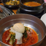 달맞이숯불갈비 Comida