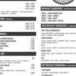 Biff's Bagels Cardápio
