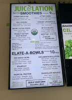 Juicelation Cardápio
