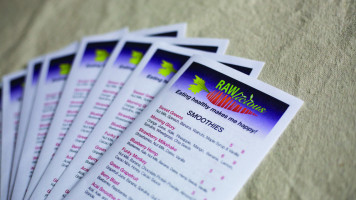 Rawlicious Cardápio