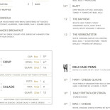 Cafe Vanil Cardápio