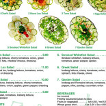 Wana Salad Cardápio