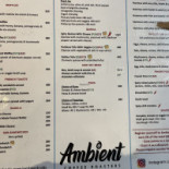 Ambient Cafe Cardápio