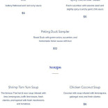 Zhang Bistro Cardápio