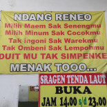 Sragen Tenda Laut Cardápio