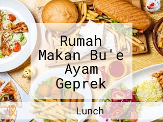 Rumah Makan Bu'e Ayam Geprek Sambal Bakar